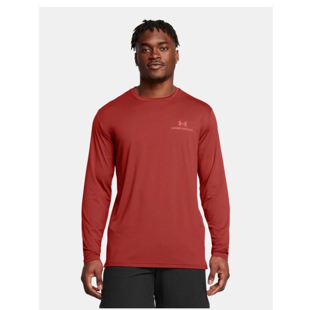 Under Armour Rush Energy Mens Long Sleeve‎ Training Shirt Size M Cinnamon NWT